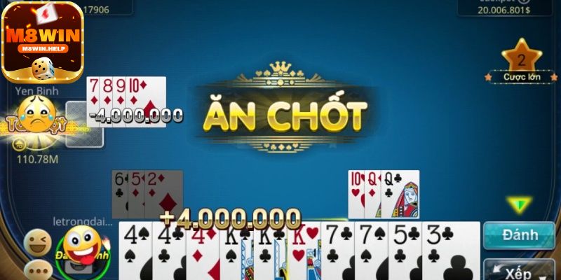 Cách tính điểm trong Phỏm M8Win