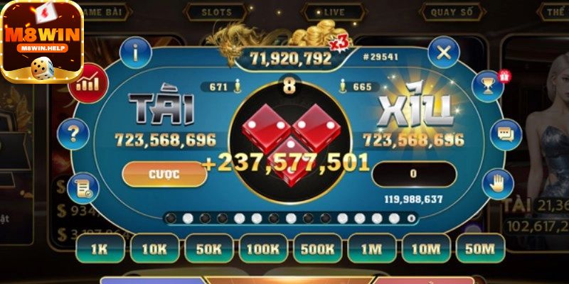 Giữ vững tâm lý khi chơi đặt cược Tài Xỉu M8Win